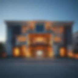 Stunning exterior view of Serenia The Palm showcasing luxury architecture