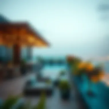 Rooftop Amenities of Dubai's Sky Residences Breathtaking rooftop amenities of a high-rise residence encapsulating urban living