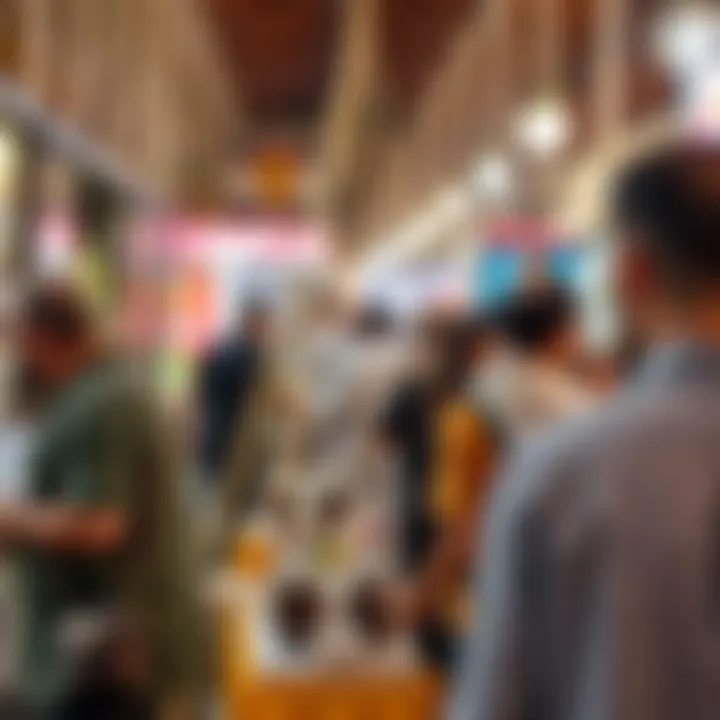 Engaging vendor interactions creating a lively environment