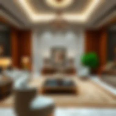 Lavish Living Area with Spatial Dynamics Spatial dynamics in a lavish living area