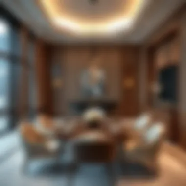 Elegant Dining Space in The Address Dubai Mall Residences