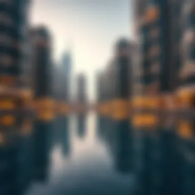 High-Rise Reflections in الخليج التجاري Luxurious high-rise buildings reflecting in the water of الخليج التجاري