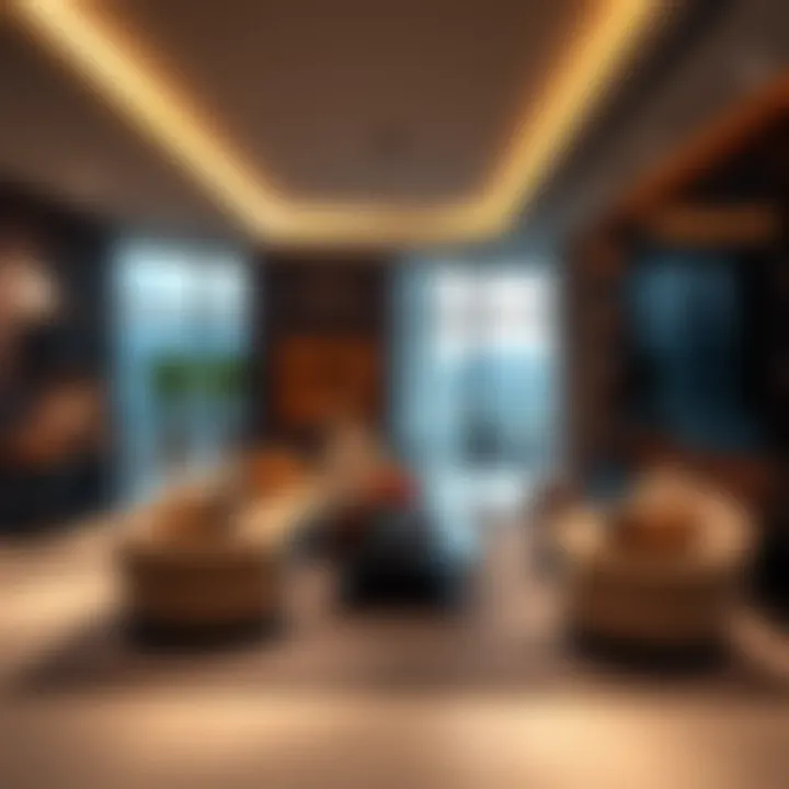 Luxurious Interiors at The Cove Luxurious interior of a high-end apartment in The Cove