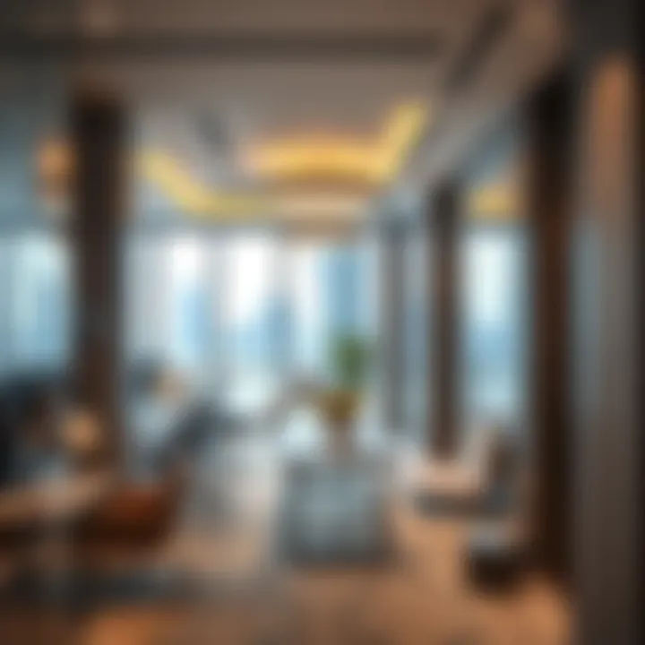 Interior office space within the Exchange Tower
