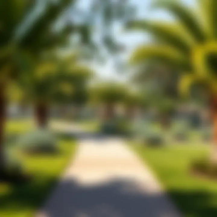 Well-designed outdoor park with walking trails and recreational spaces in The Greens