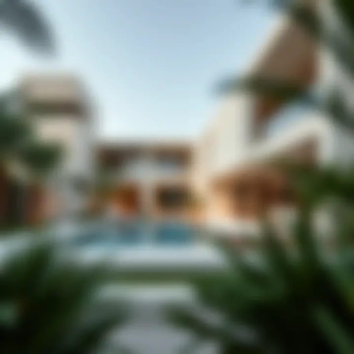 A stunning villa featuring modern architectural design and lush gardens