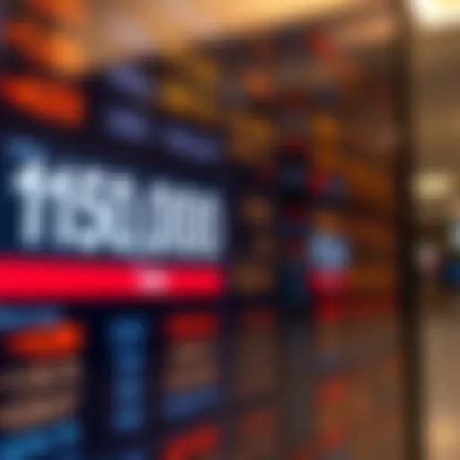 Currency exchange rates displayed on a digital screen