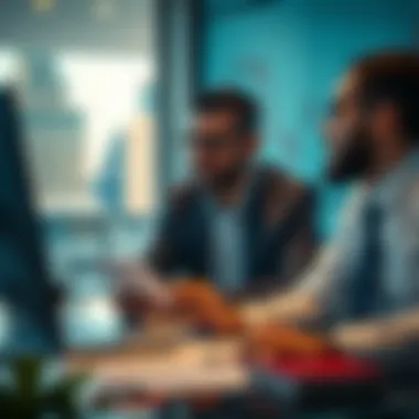 A financial analyst reviewing market trends