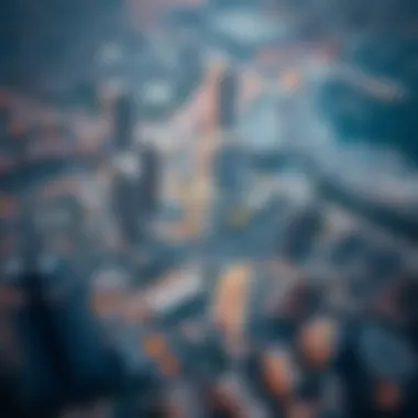 Aerial view of emerging development projects in الرميلة