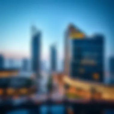 Stunning skyline view of الرميلة showcasing modern architecture