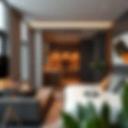 Modern shared living space in Dubai