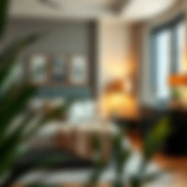 Trendy bed space arrangement