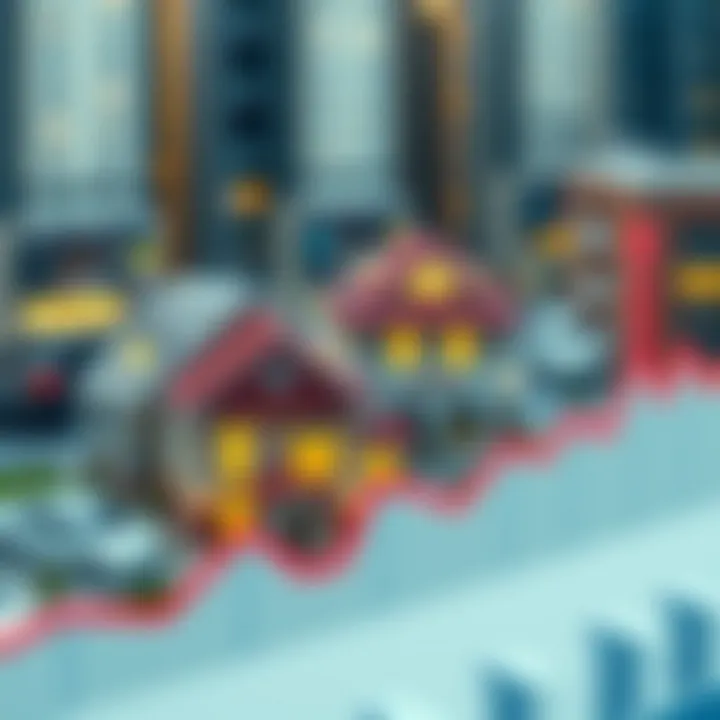 Financial growth chart reflecting investments in Dubai's freehold market