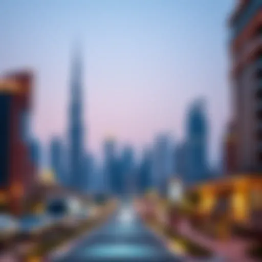 Stunning skyline of Dubai showcasing freehold properties