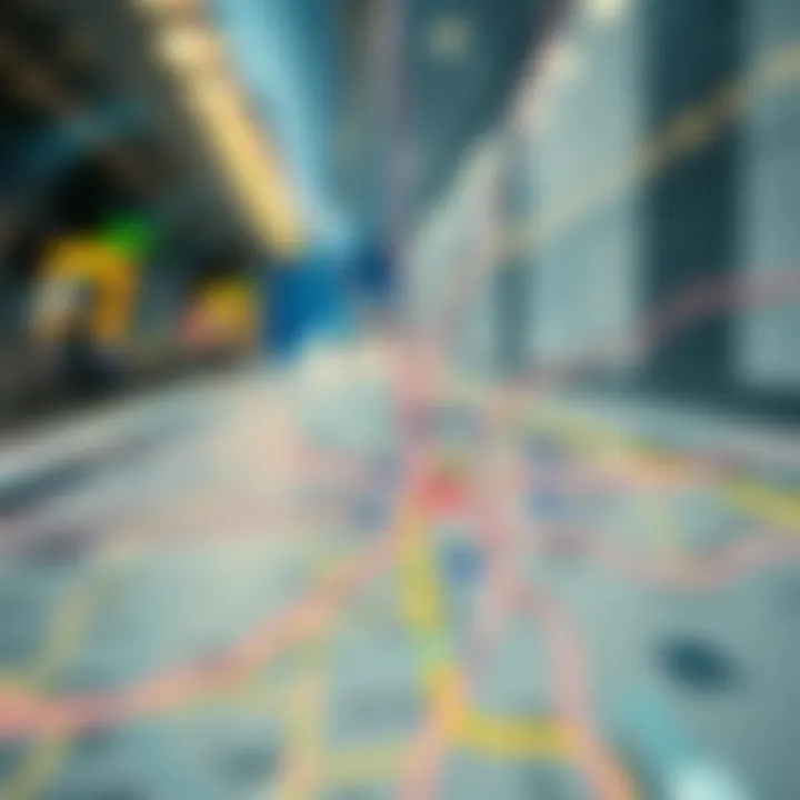 Dubai Metro Map and Property Areas Map of Dubai metro lines highlighting property areas