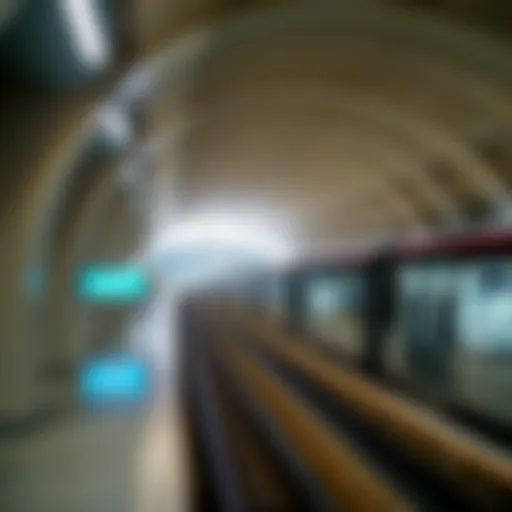 Dubai Metro station showcasing modern architecture