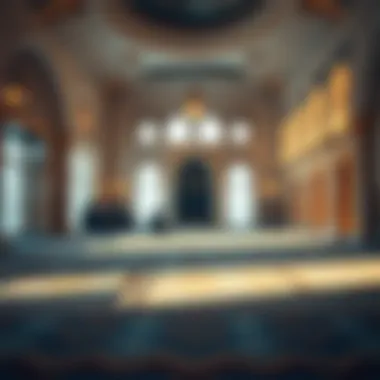A serene prayer space reflecting spirituality during Ramadan