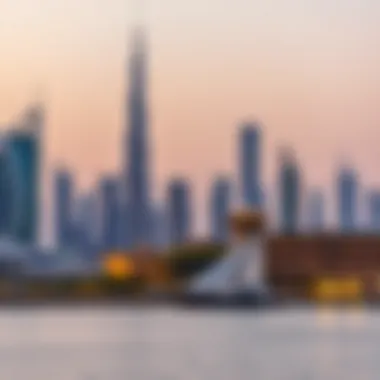 Dubai skyline with modern architecture