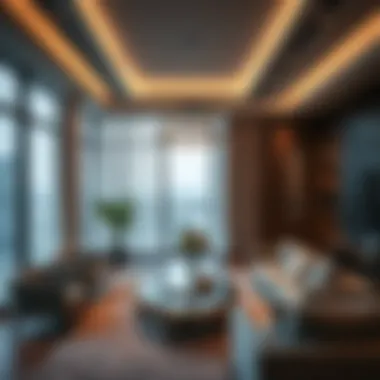 Luxury apartment interior in Dubai