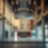 Interior design of a contemporary warehouse