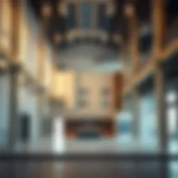 Interior design of a contemporary warehouse