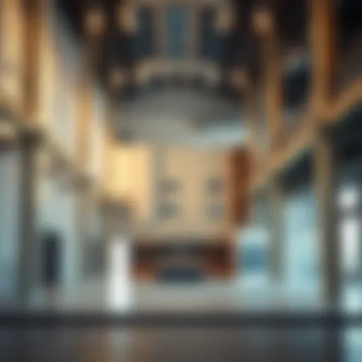 Interior design of a contemporary warehouse