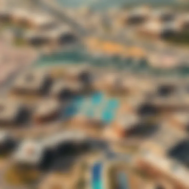 Aerial View of Wasl1's Layout Aerial view capturing the expansive layout of Wasl1