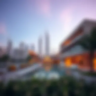 Wasl1's Modern Architecture in Dubai Stunning view of Wasl1's modern architecture against the Dubai skyline