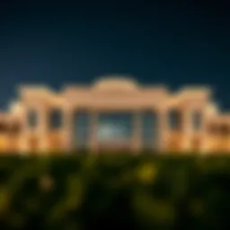 An architectural view of the Zayed Heritage Center showcasing its unique design